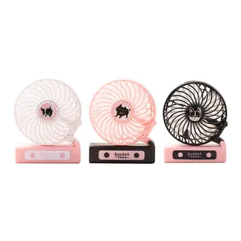 

Cartoon Bulldog Hand-held Desk Fan Cooler Handheld Air Conditioner Cooling Fan Summer Air Conditioner Cooler