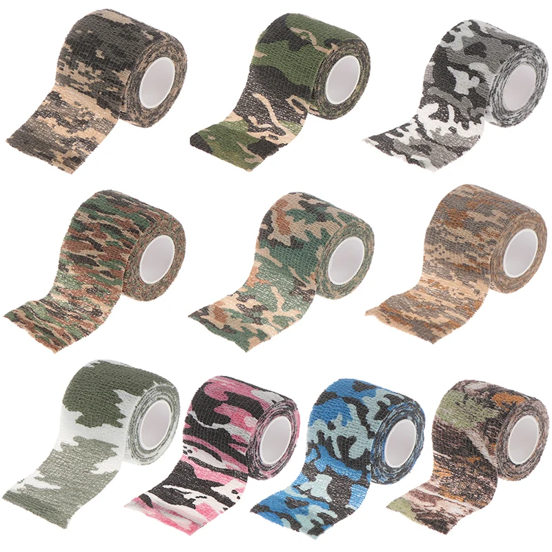 

Camouflage Camo Elastoplast Adhesive Bandage Wrap Stretch Self Adherent Tape For Wrist Ankle Slices Jewelry Making Tool5CMx4.5M