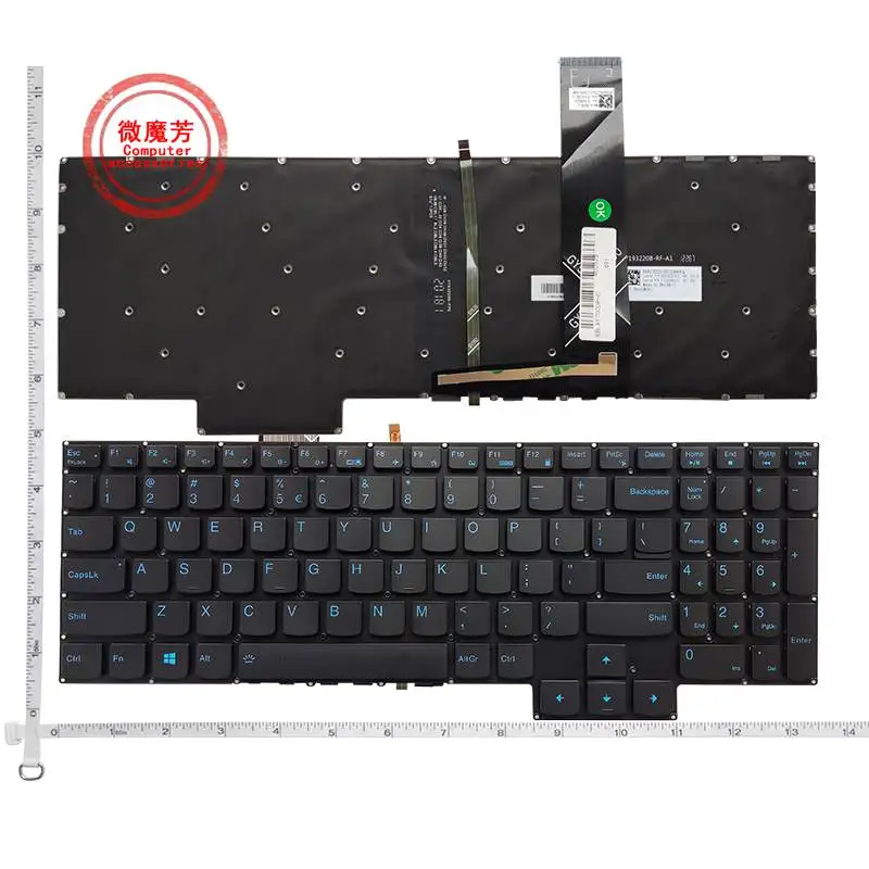 Eua ru uk Teclado para Notebook para Lenovo Ideapad Gaming 315imh05 15arh05 15ach Gy530 Gy550 Gy570 Y7000 2023 Retroiluminado Novo