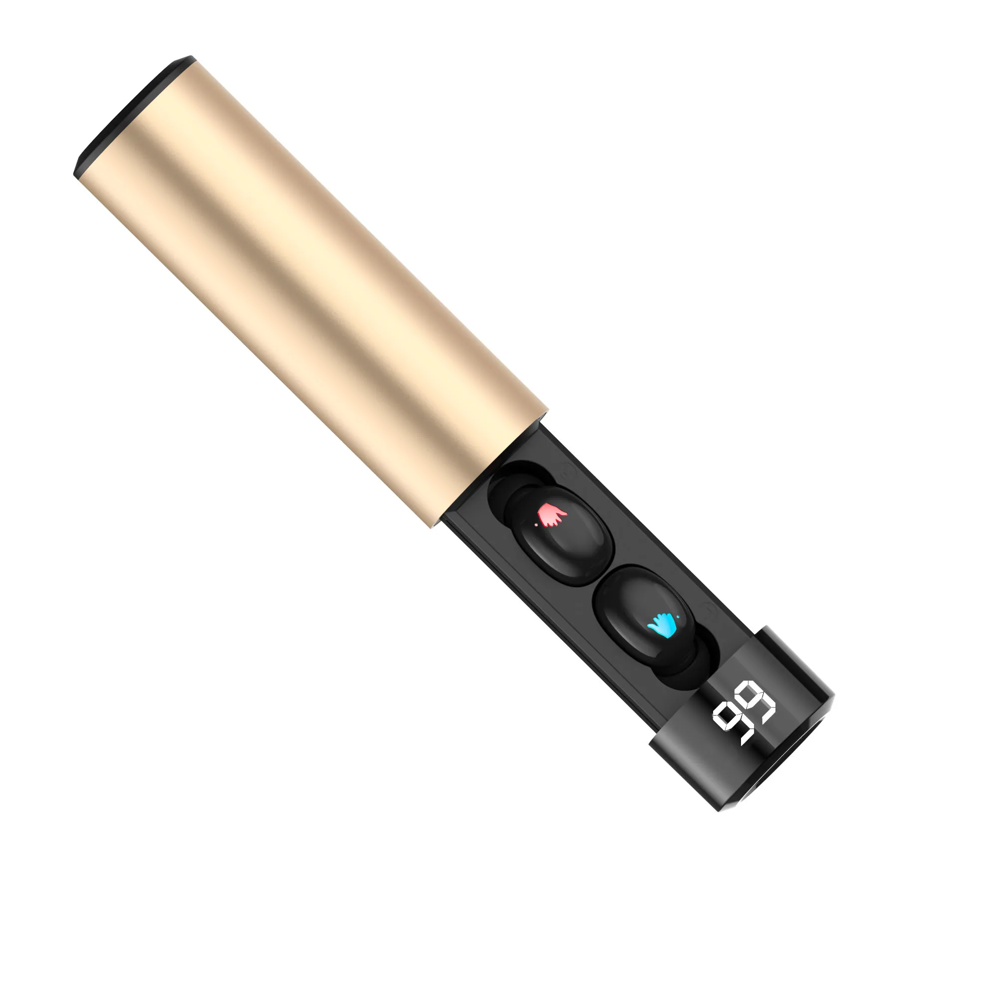 Gold A TWS Q67, Bluetooth наушники 5,0, беспроводные наушники, 3D стерео мини с двойным микрофоном, спортивные водонепроницаемые наушники, гарнитура для автоматического сопряжения - Цвет: Gold A
