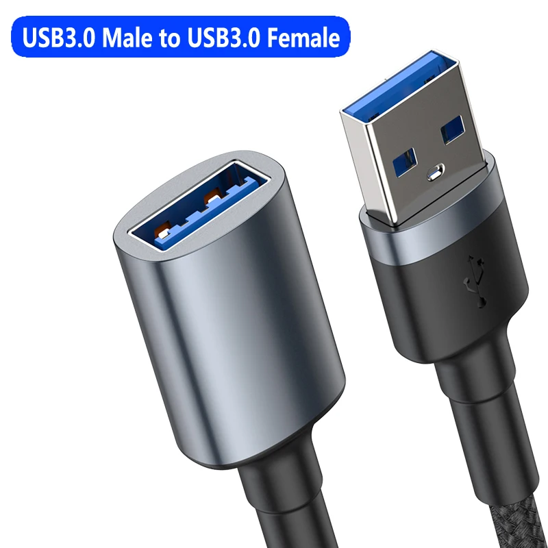 Baseus USB кабель-удлинитель USB3.0 кабель к USB3.0 Micro B для ноутбука компьютер Samrt ТВ набор мобильный телефон OTG USB кабель-удлинитель - Цвет: USB Male USB Female