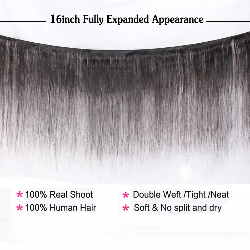 34 36 38 40 50 60 inch Long Brazilian Straight Hair Weaves Human Hair Extensions Bundles Non-Remy