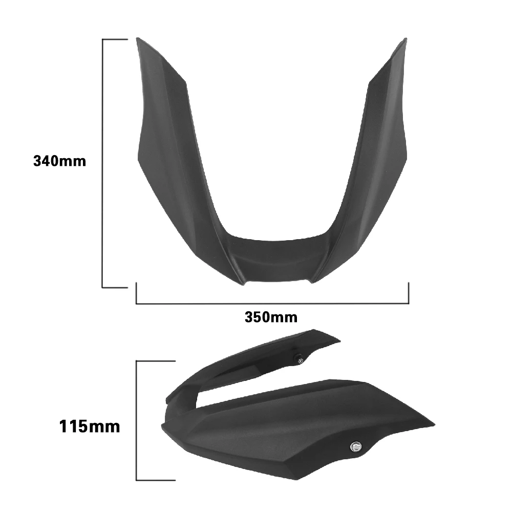 Motorcycle Front Fender Beak Extension Wheel Cover Cowl Black Plastic For BMW R1200GS R 1200 GS R1200 GS Oil Cooled 2008-2012 OC