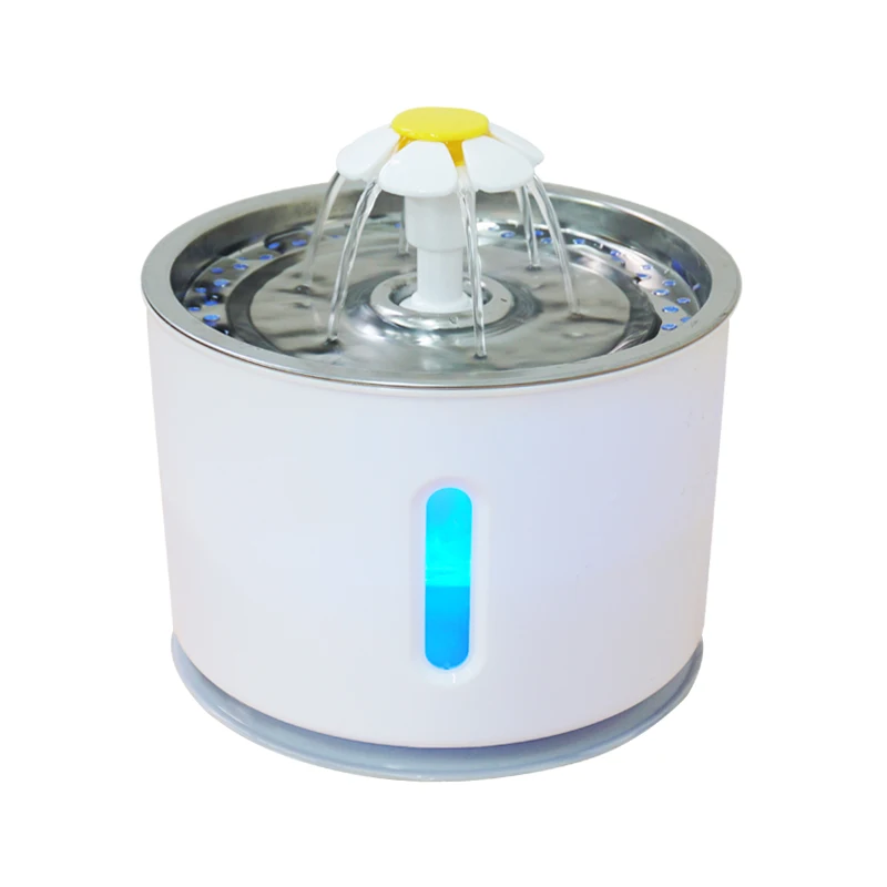 Automatic Cat Water Fountain With Filter 2.4L Pet Drinking Water Dispenser Electric USB LED Dog Cat Drinking Fountain Cat Feeder
