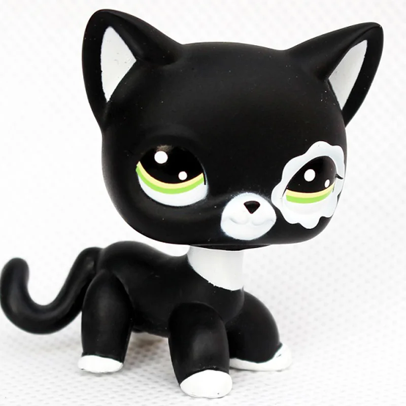 2249 Лпс стоячки кошки игрушки Lps кошка Редкие игрушки для питомцев мини подставки короткие волосы котенок старые Фигурки Коллекция оригинальные маленькие животные - Цвет: 2249
