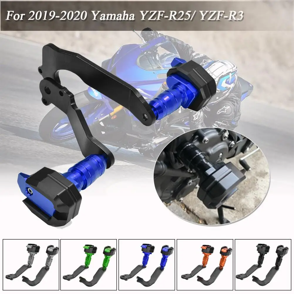 

Frame Sliders Fairing Guard Crash Protector for Yamaha YZFR3 YZFR25 YZF R3 YZF R25 2019 2020 Crash Pad Protector
