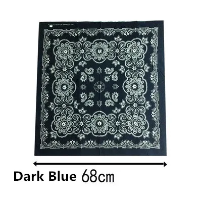 68cm Scarf 100% Cotton Print Paisley Bandana Hair Scarf For men Fashion Female Shawl Head Wraps men Bandana Foulard Neckerchief cycling bandana neck wrap bandana headscarf cotton bandana bandana neck cover multifunctional bandana motorcycle bandana camouflage bandana