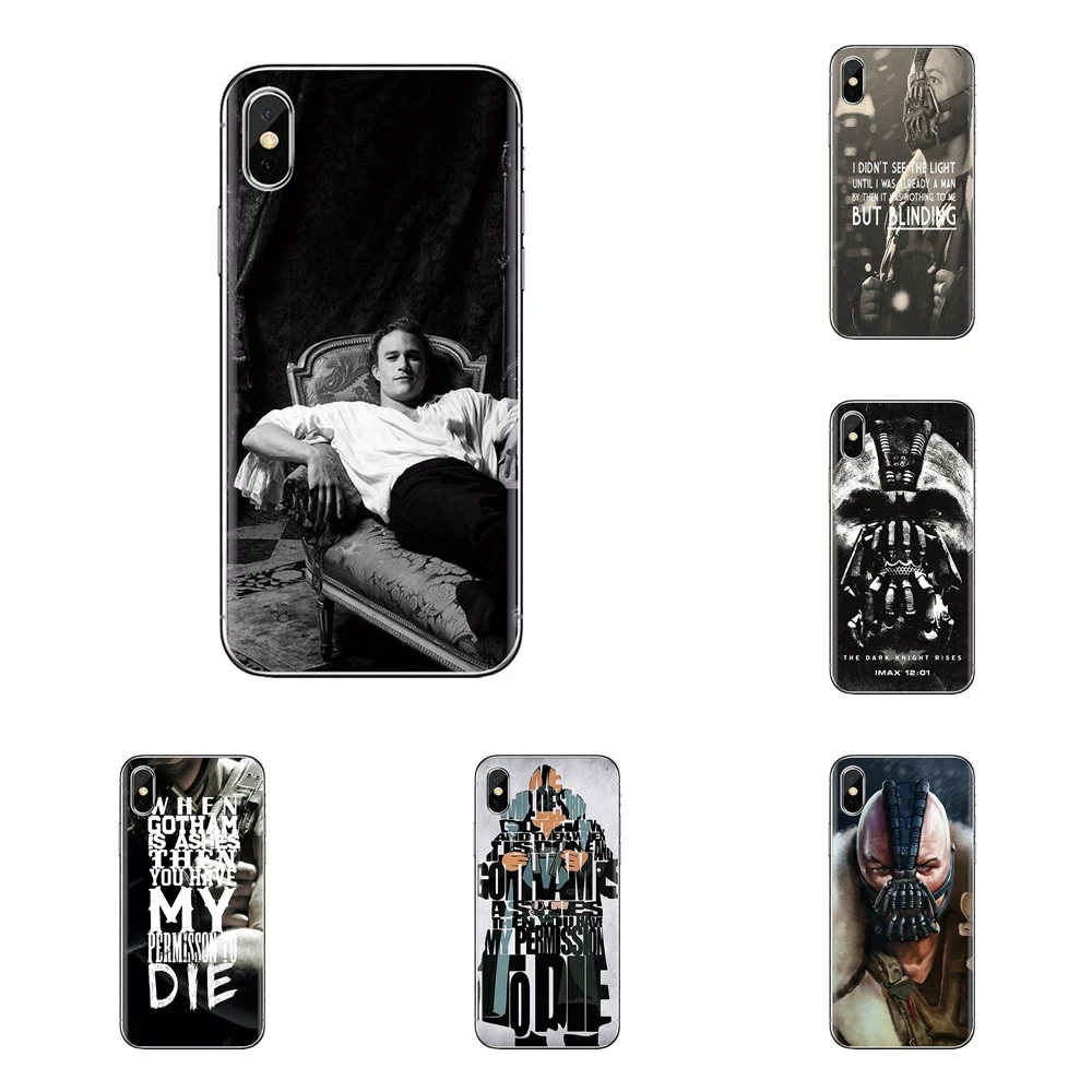 Soft TPU Covers For Xiaomi Mi4 Mi5 Mi5S Mi6 Mi A1 A2 5X 6X 8 9 Lite SE Pro Max Mix 2 3 2S Bane Dark Knight Rises Heath Ledger |