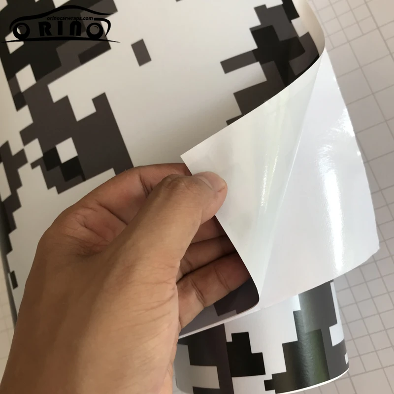 Digital Black White Vinyl Film Sticker-2