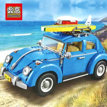 

1268 Technic Volkswagen Beetle Building Blocks Bricks Creator Expert Compatible lepinglys 10252 Classic Car Model Kids Gift Toy