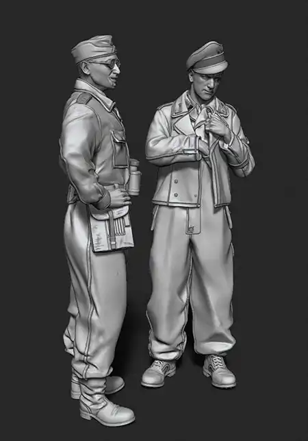 1/35 набор старых офицеров подставок включает 2 фотоэлемента миниатюрные gk без
