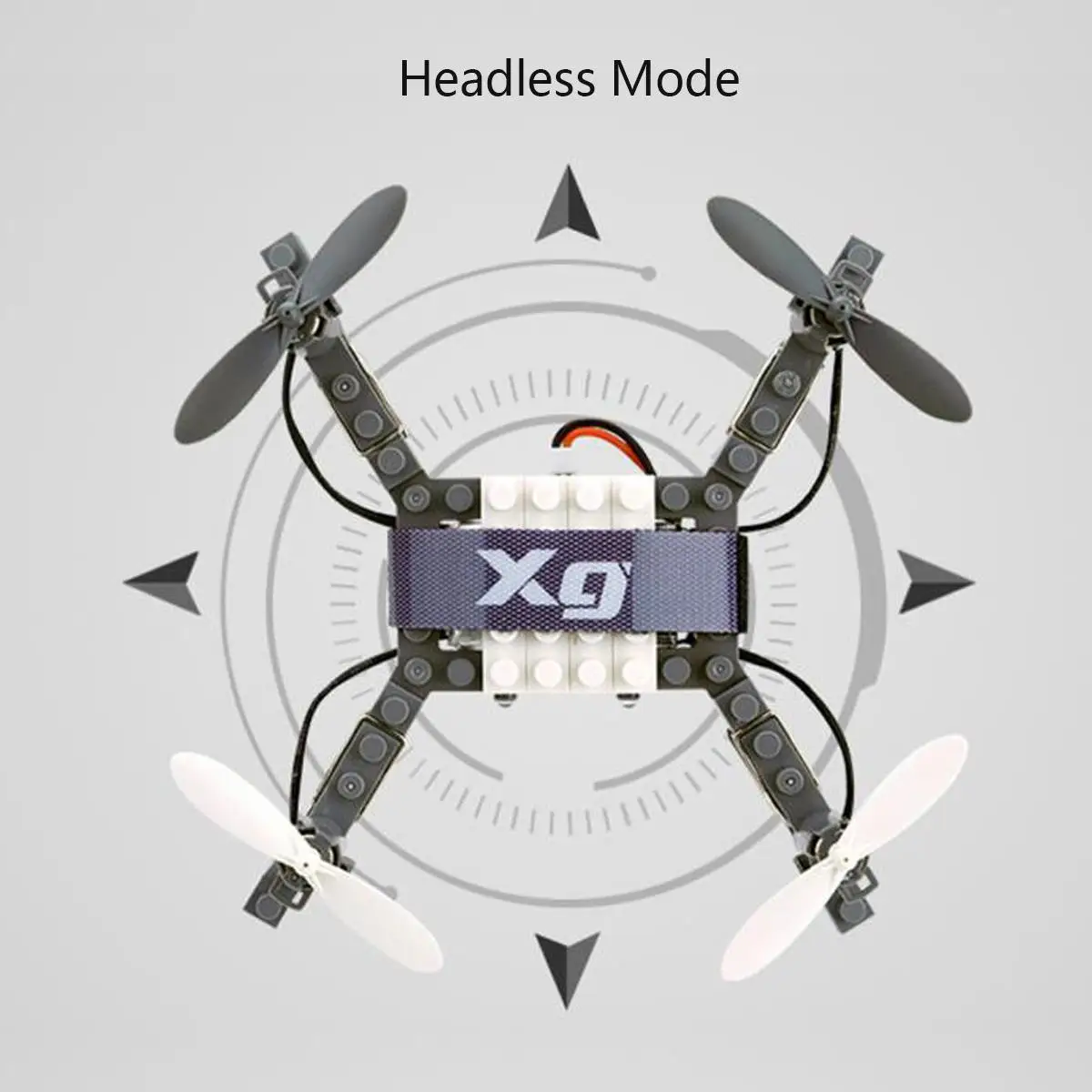 XG171 DIY строительный блок Дрон удерживающий высоту один ключ возврат складной Радиоуправляемый квадрокоптер Дрон Безголовый модель как подарок ребенку