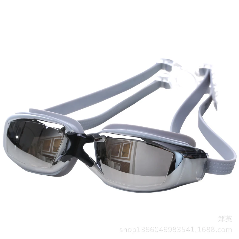 Гальванические противотуманные очки для плавания Очки с защитой от УФ-излучения водонепроницаемые силиконовые регулируемые взрослые оптические