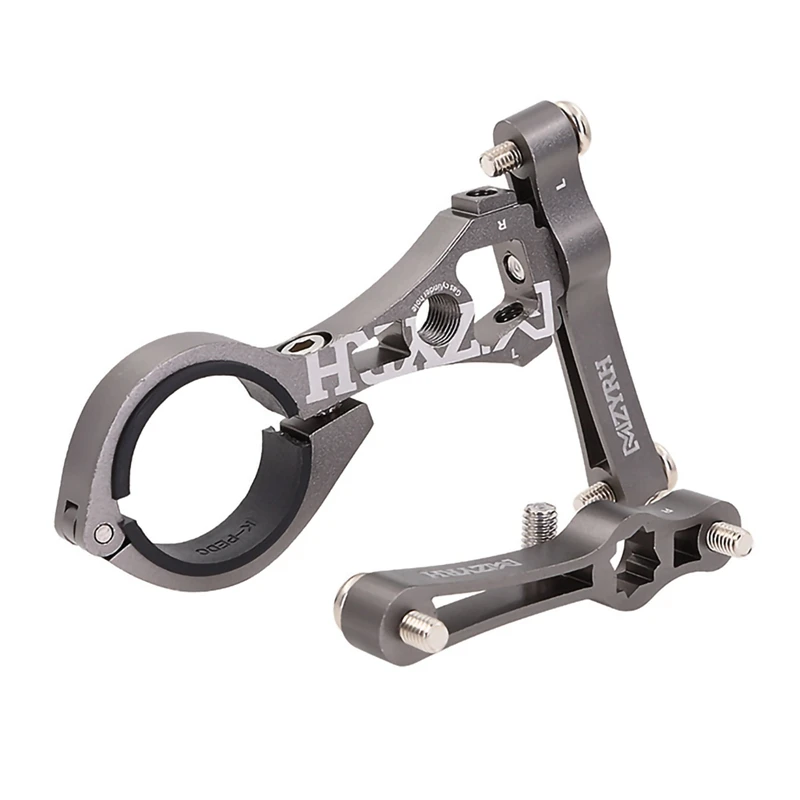 Светло-серый Bike Double Bottle Cage Conversion Seat Adapter Mount Adjustable MTB Road Bicycle Accessorie Water Bottle Holder Seat Post Mount - Цвет: Светло-серый
