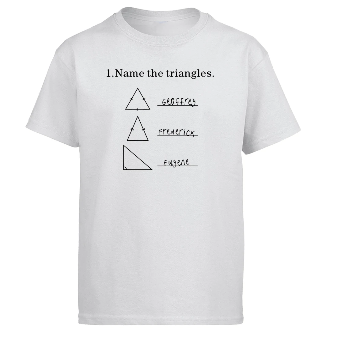 Наука рубашка способный преодолевать Броды для взрослых Name The Triangles