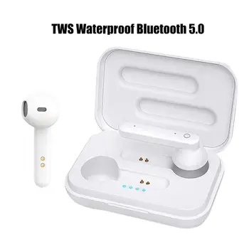 

TWS Waterproof Bluetooth 5.0 Stereo Sound Sports Wireless Earphones Headset Waterproof Earbuds Headsets With Microphone