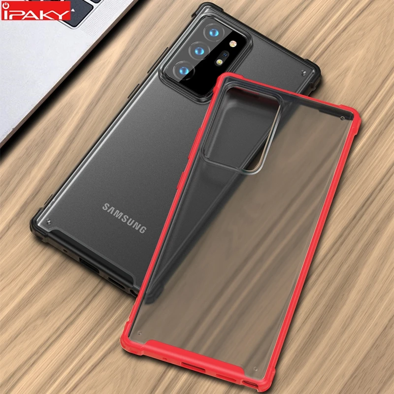 Чехол IPAKY для Samsung Note 20 силиконовый поликарбонатный Гибридный матовый прозрачный