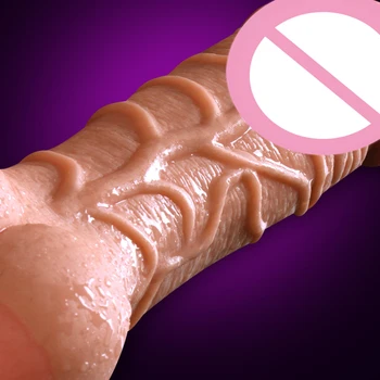 Huge Realistic Dildo Enlarger Sleeve Penis + Anal Sex Male Masturbator Pocket Pussy Fake Ass Sex Toys For Couples Adult Dick 2