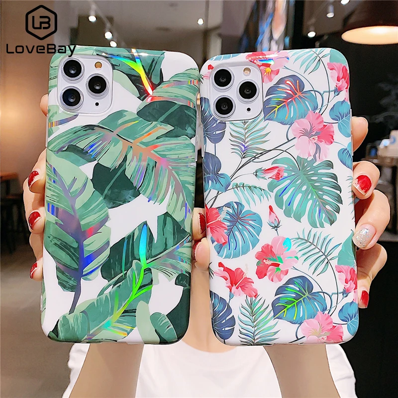 Lovebay роскошный лазерный чехол для iPhone 11 Pro Max XR XS 6 6S 7 8 Plus с гальваническим