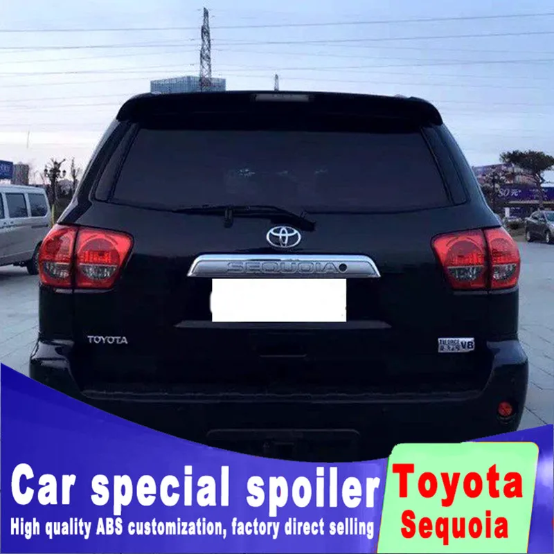Задний спойлер для Toyota Sequoia 2001 2015 задний на заднее стекло высококачественный АБС