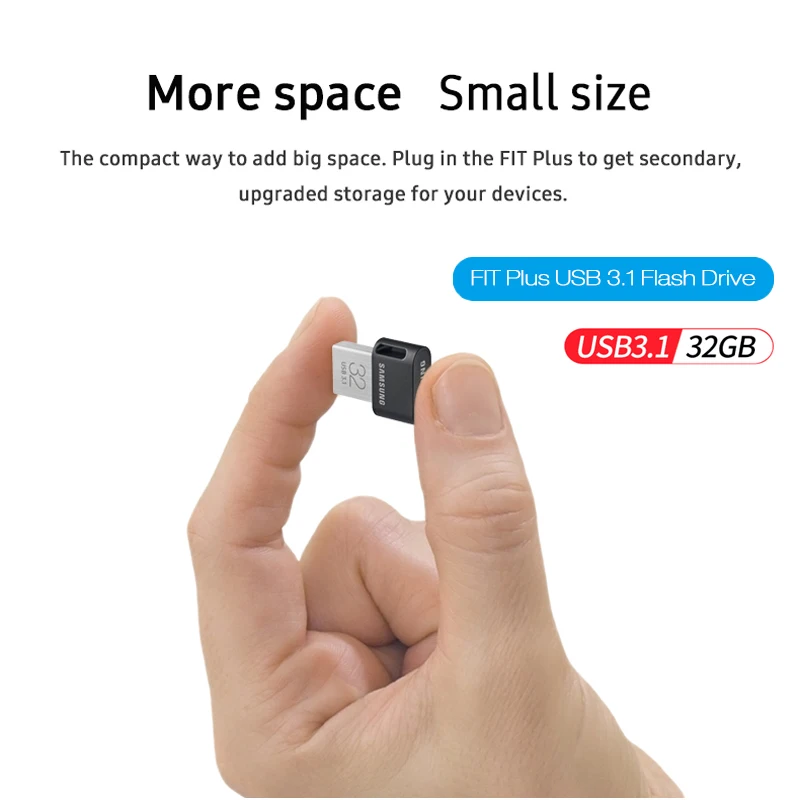SAMSUNG USB 3,1 флеш-накопитель 32 Гб 64 Гб скоростью чтения до 200 МБ/с. Mini USB Флэш диск 128 ГБ 256 ГБ USB флеш-накопитель FIT Pendrive Memory Stick Original