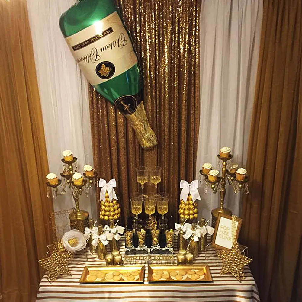 42 шт./компл. шампанского шар большой Размеры бокал для шампанского, объем бутылки фольга, латекс воздушные шары для свадьбы, Рождества, День рождения украшения