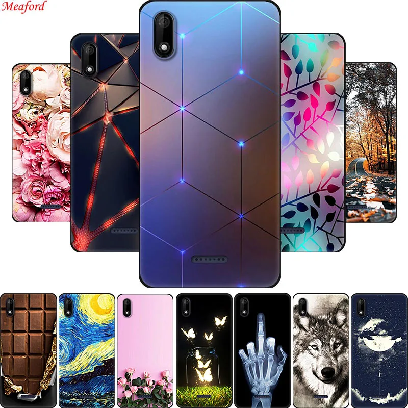 Популярный чехол для Wiko Y80 5 99 дюйма силиконовая Черная задняя крышка мягкий