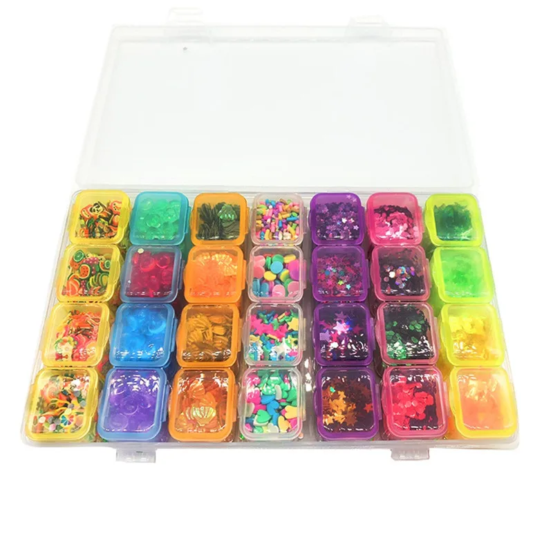  70pcs DIY Slime Kit Supplies Clear Crystal Slime Making Kit Slime Foam Beads Glitter Fruit Slices and Fishbowl Beads Included (14)