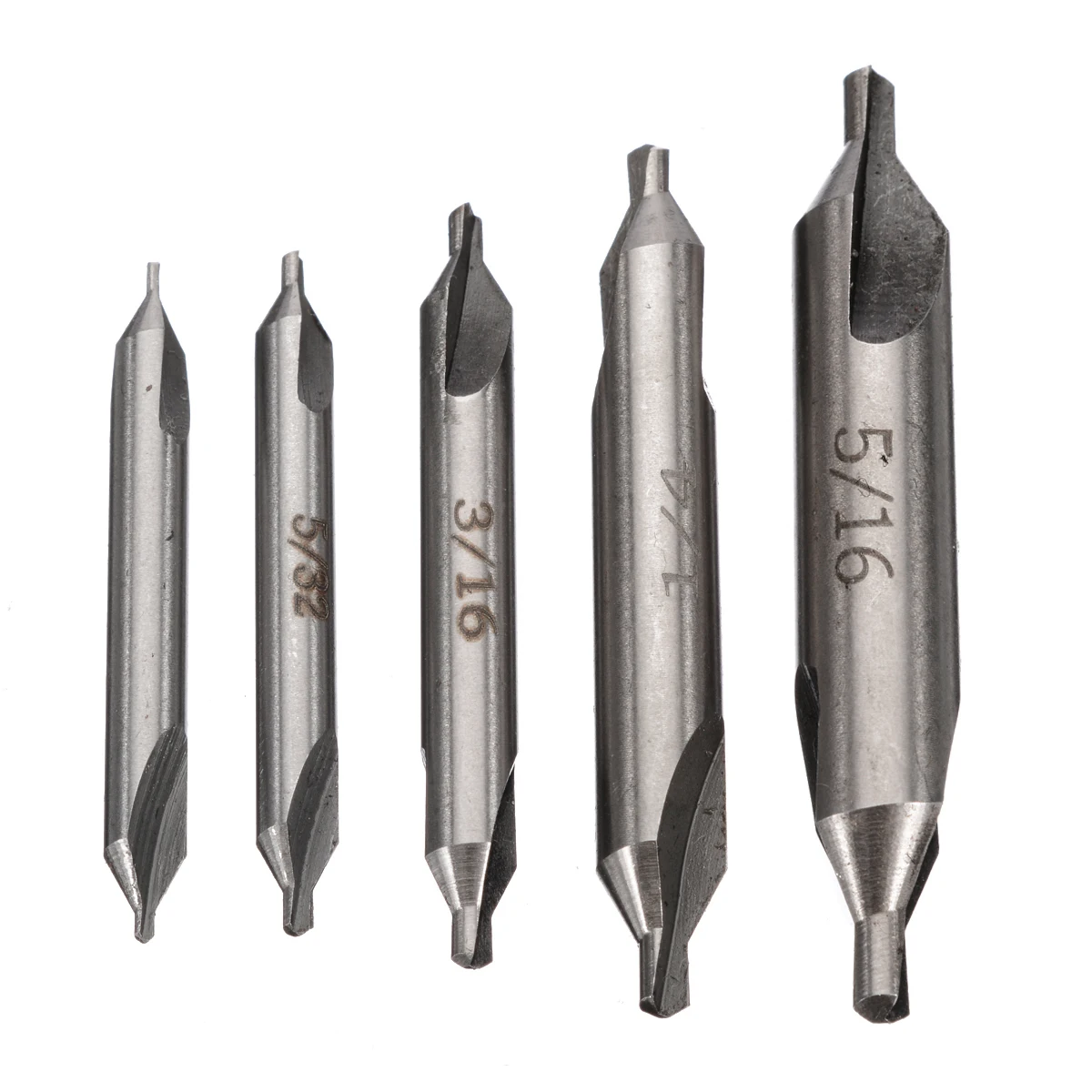 1/8 &quot3/16" 1/4 &quot5/16" 3/8 &quot5 шт. центр HSS 60 градусов сверла для комбинированная
