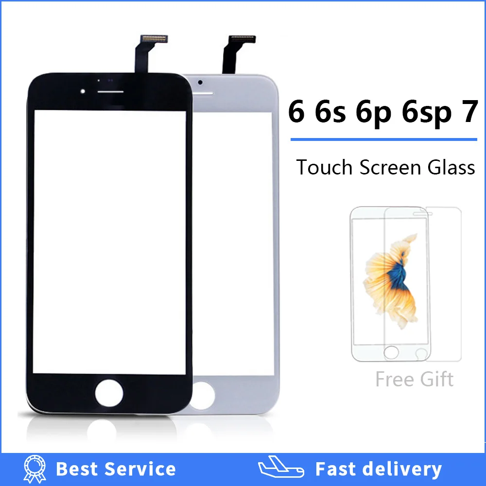 Сенсорный экран дигитайзер Рамка для iPhone 7 6 6s plus сенсорный передняя Сенсорная