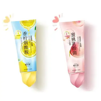 

Peach Hand Cream Lemon Moisturizing Hydrating Repair Autumn Winter Lactic Acid Nicotinamide Hand Skin Care TSLM1