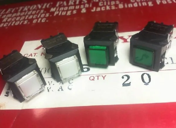 

[YK] Japan Sanshan MS-810 square button no light lock switch 4 feet 4 pin 4 foot 0.1A 30VDC 30V.DC