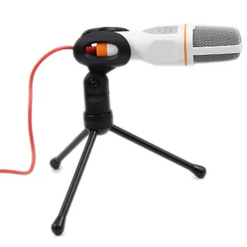 

USB Desktop Table Microphone Studio Reing Dynamic Mic with Adjustable Metal Tripod Stand Holder Mount for Chatting SKYPE