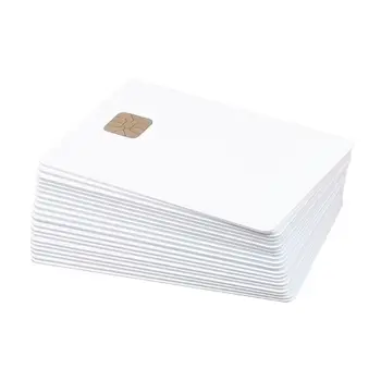 

(10 pcs/lot) SLE 4428 PVC Blank Card Contact IC smart Card LX9A
