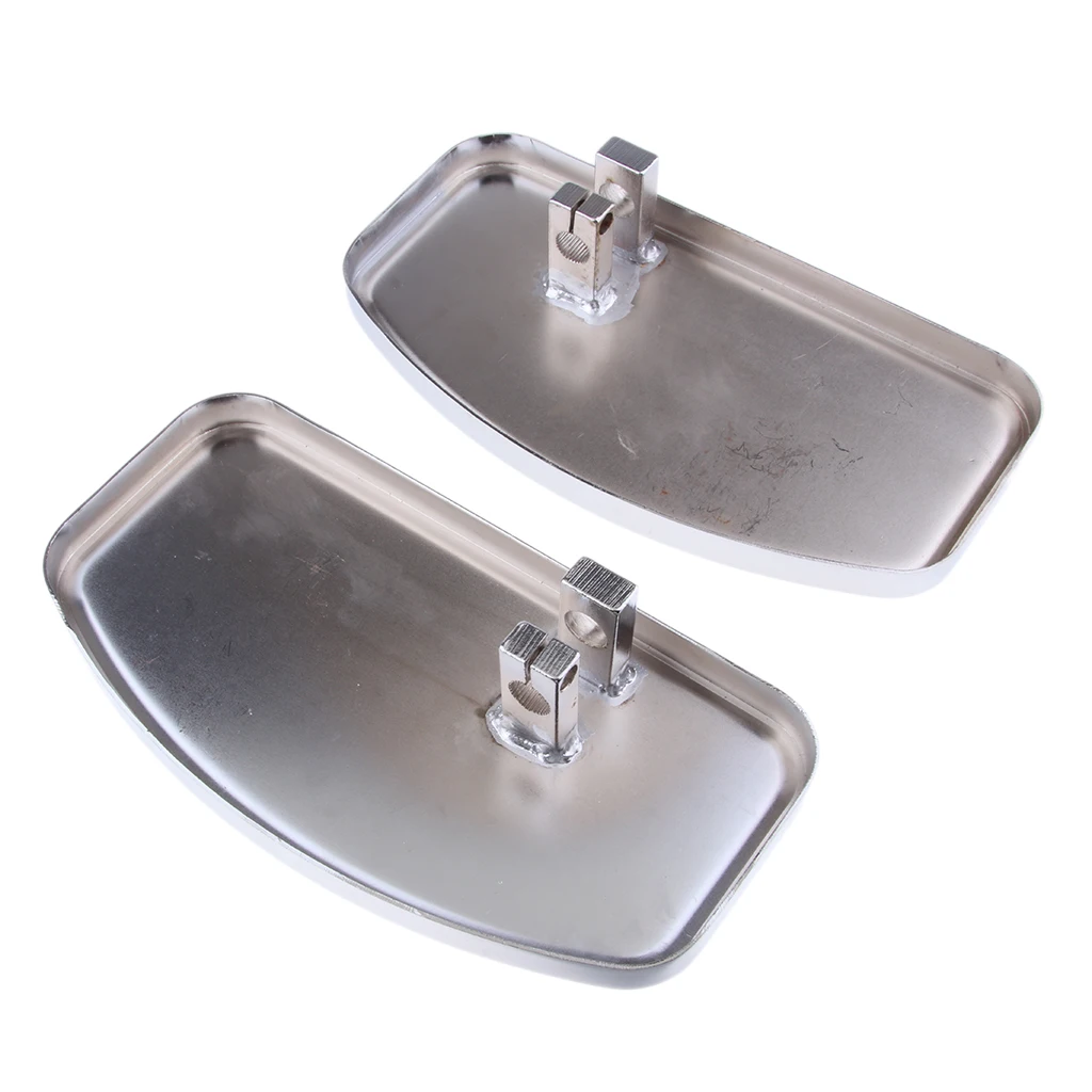 Pair of Front/Rear Mini Floorboards Foot Pegs Replcement for Honda VTX1300 VTX1800 for Suzuki VL400 VL800 C50, Black