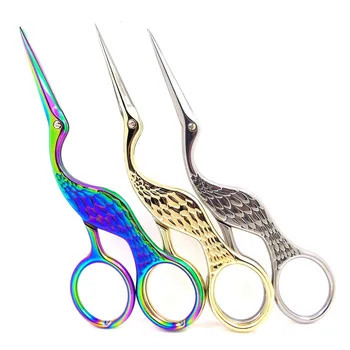 

Stainless Steel Classic Scissors Crane European-style Small Cross-Stitch Scissor Sewing Accessories Home Tailor Scissors For Mom