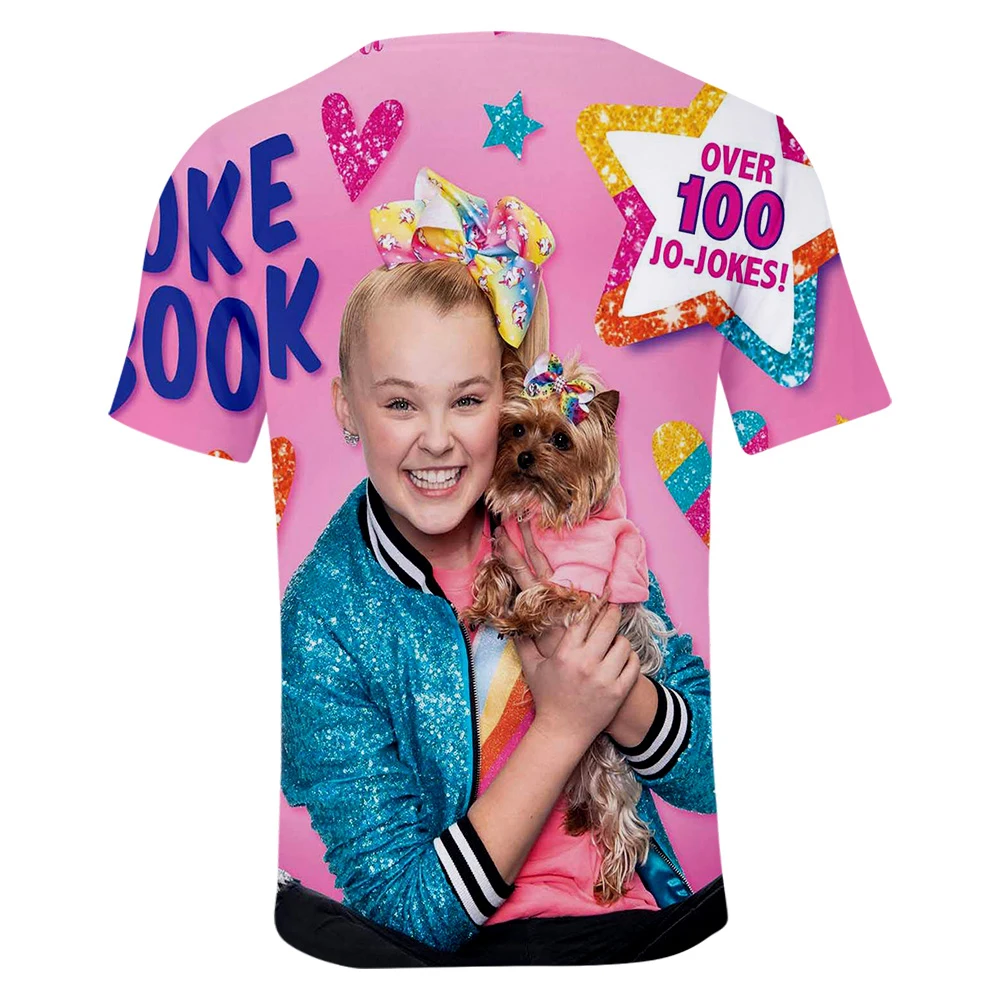 Новая мода 3D JOJO SIWA футболка; сезон лето-осень; обувь для мужчин и женщин; удобная 3DTees Популярные красного цвета с короткими футболки с рукавами