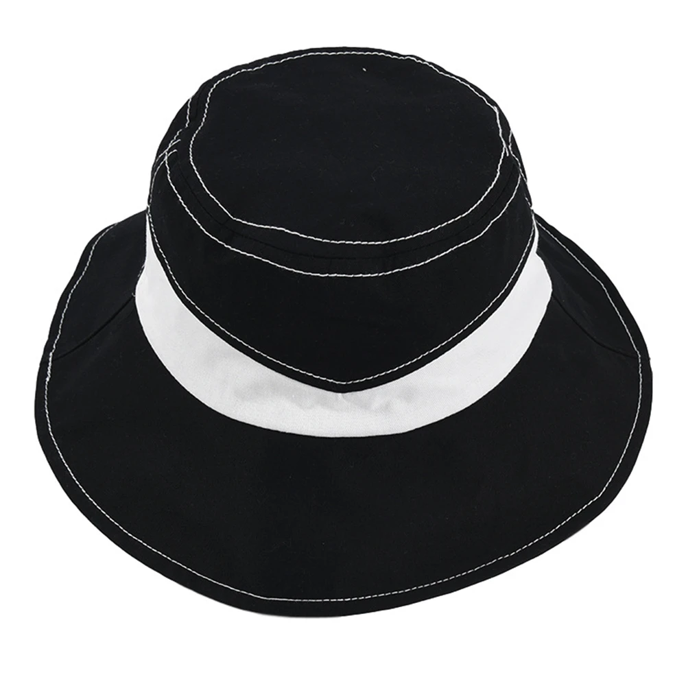 ladies black bucket hat