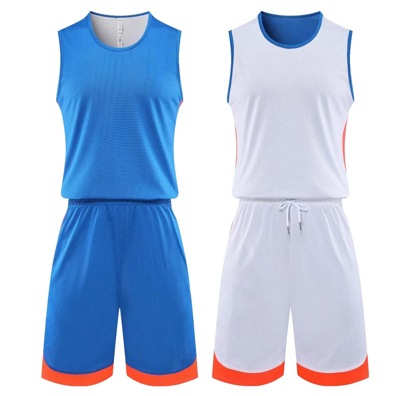 Reversible Basketball Jersey Sets Kids Basketball Uniforms kits Child Boys Girls Sports Clothing Men Double-side Sportswear kids sports suit men sports suit
