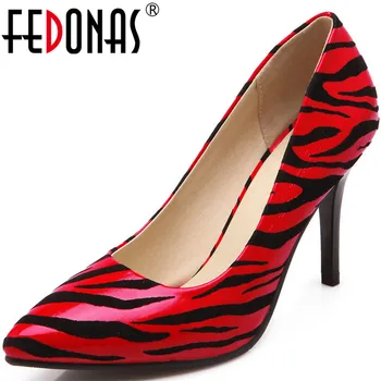 

FEDONAS Elegant Pointed Toe Women Shoes Shallow Sexy High Heels Pumps 2020 Spring Summer Night Club Shoes Woman Heels Size 34