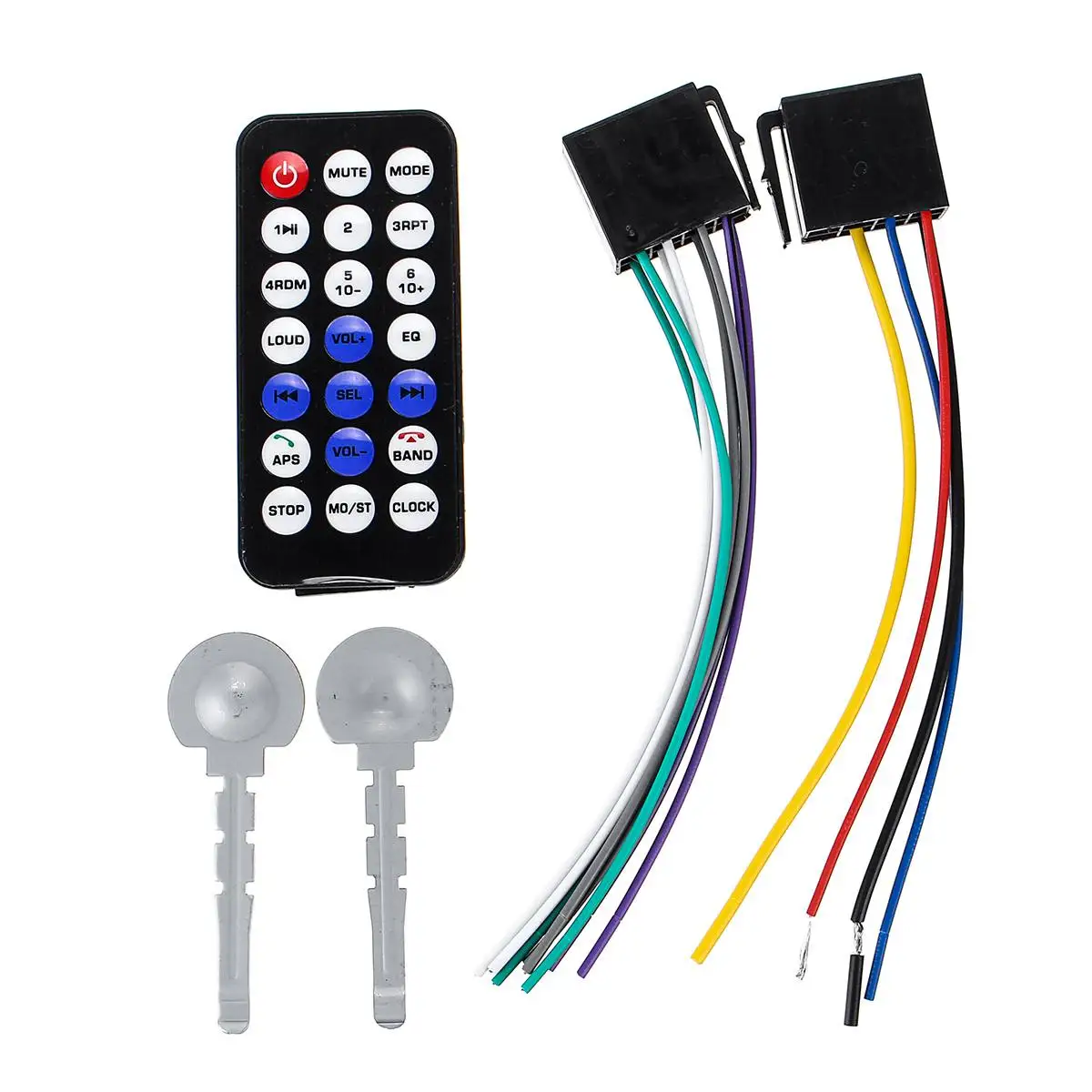 1 Din автомобильный радиоприемник с Bluetooth Автомобильный плеер светодиодный стерео радио в тире FM Aux вход приемник USB SD MP3 плеер Coche радио Estereo Poste