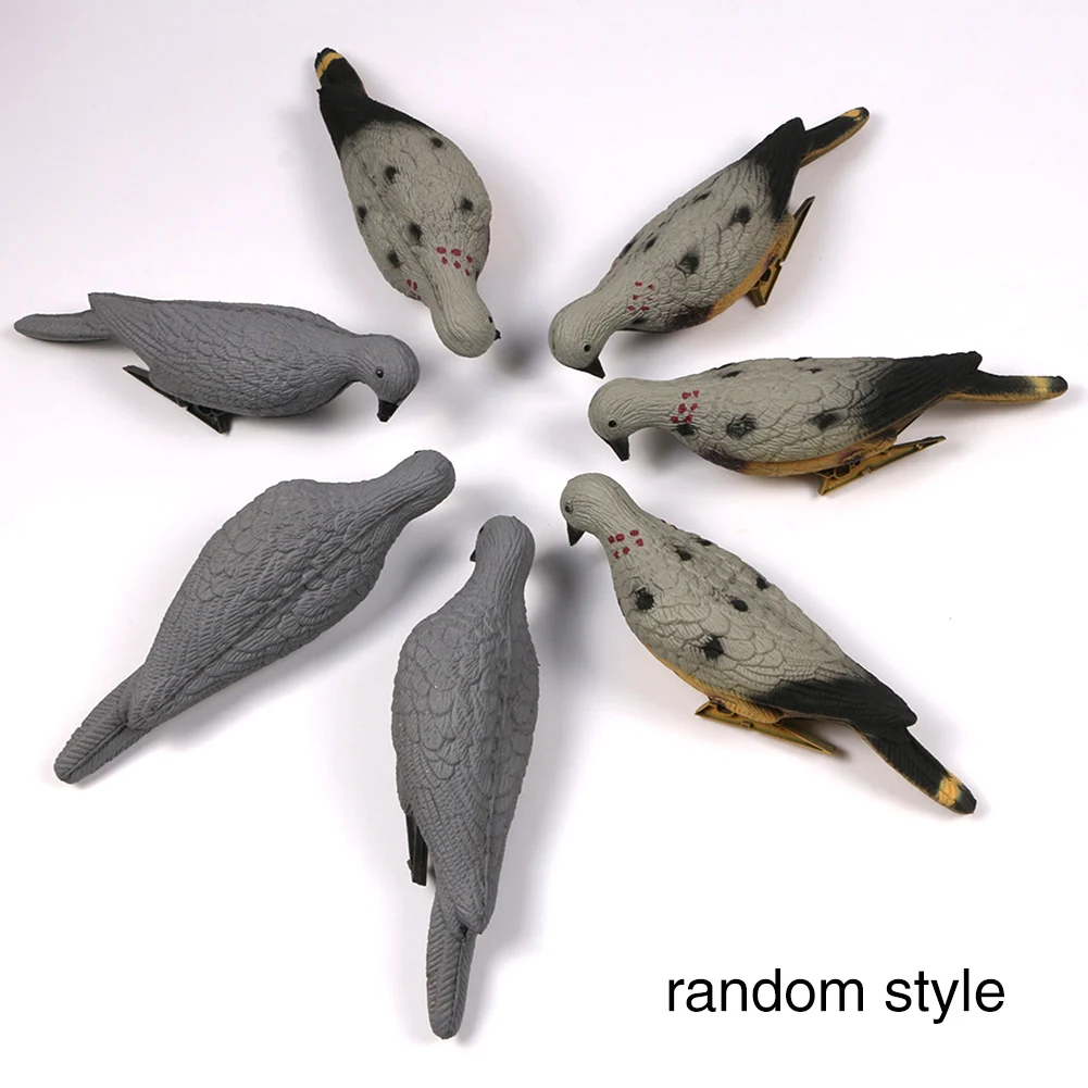 3D Decor Portable Outdoor Protective Non-toxic Bird Hunting EVA Space Saving Animal Bait Garden Artificial Pigeons