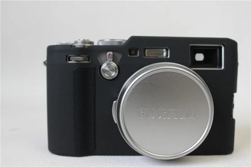 Black Чехол для камеры Fujifilm X100F силиконовый защитный чехол для камеры - Цвет: Black