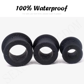 Soft Silicone Hollow Anal Plug Vaginal Dilator Anus Speculum Prostate Massager Enema SM Product Adult Sex Toys for Woman and Man 3