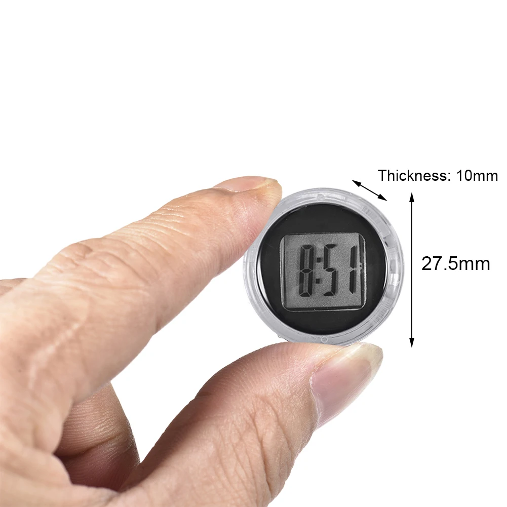 Mini Motorcycle Clock Stick-on Waterproof Electronic Watch Moto Digital Clock With Stopwatch For Moto Decoration Accessories