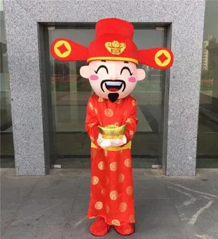 

God of Wealth Mascot Costume Suits Cosplay Party Game Dress Outfits Clothing Promotion Carnival Halloween Xmas Easter Adults