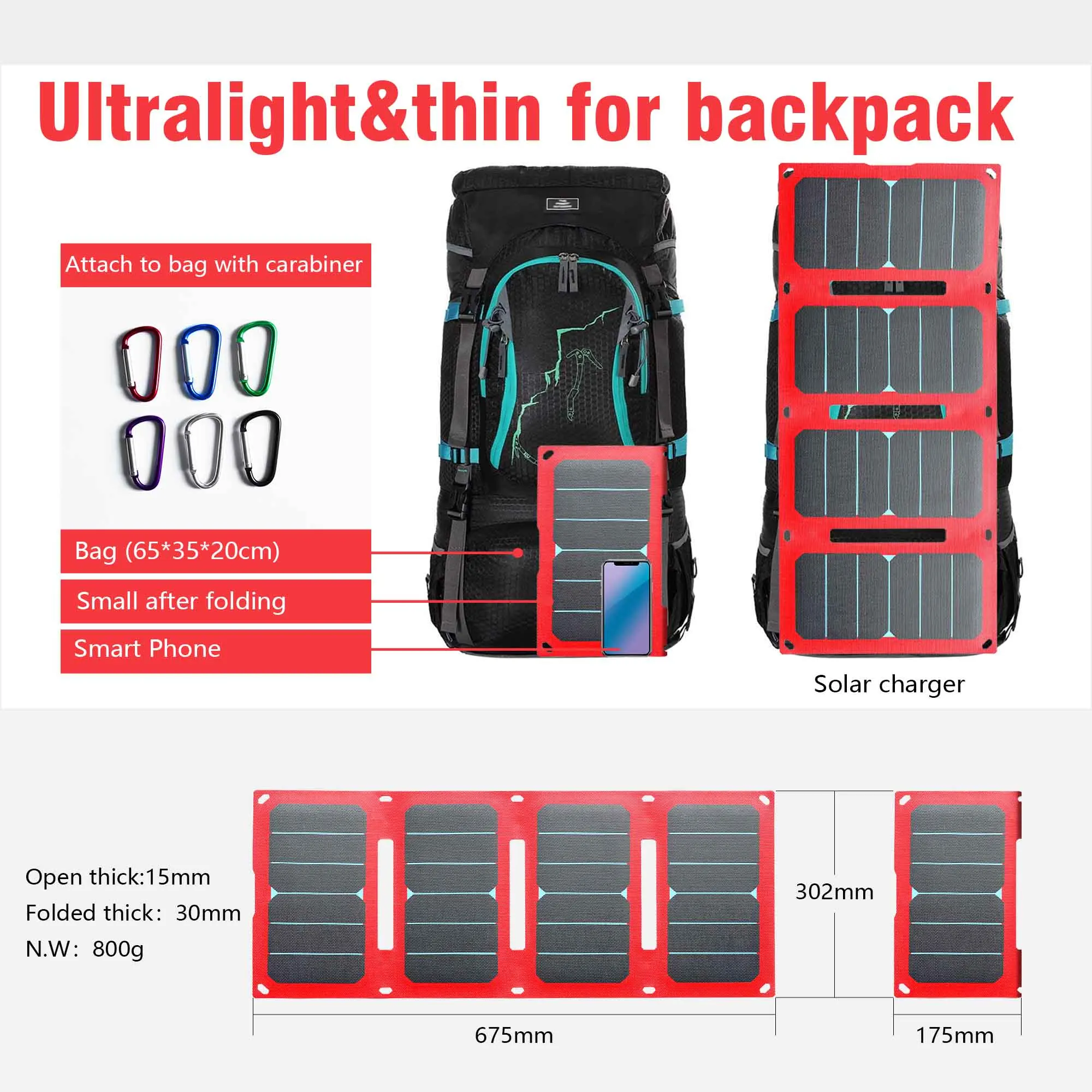 28 Вт солнечное зарядное устройство etfe Водонепроницаемый quick charge dual usb 1 DC для пешего туризма camper альпинизма для зарядки мобильного телефона power bank планшета