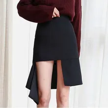 Лолита настоящая Распродажа хлопок Империя Юбка Saia Midi Корея Весна и лето Винтаж строчка неправильной личности тонкая юбка