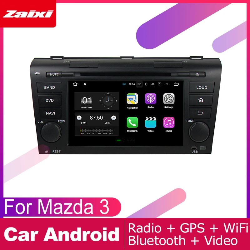 Top ZaiXi 2 DIN Auto DVD Player GPS Navi Navigation For Mazda 3 2006~2012 Car Android Multimedia System Screen Radio Stereo 1 Top ZaiXi 2 DIN Auto DVD Player GPS Navi Navigation For Mazda 3 2006~2012 Car Android Multimedia System Screen Radio Stereo 1