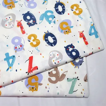 

Letter Printed cotton Patchwork Tissue Cloth Of Handmade DIY Quilting Sewing Baby&Children Sheets Dress Material